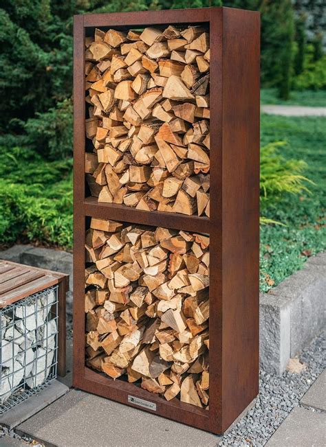 metal log box|log storage boxes for garden.